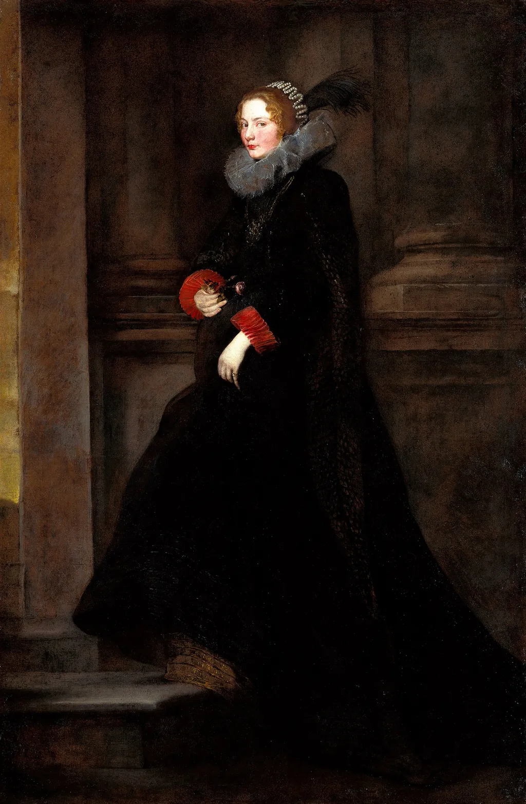 Portrait of Marchesa Geronima Spinola, by Anthony van Dyck, oil, 1625