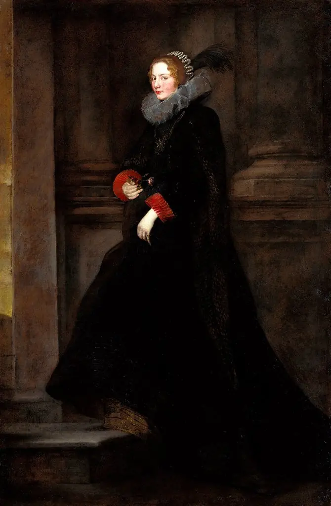 Portrait of Marchesa Geronima Spinola, by Anthony van Dyck, oil, 1625