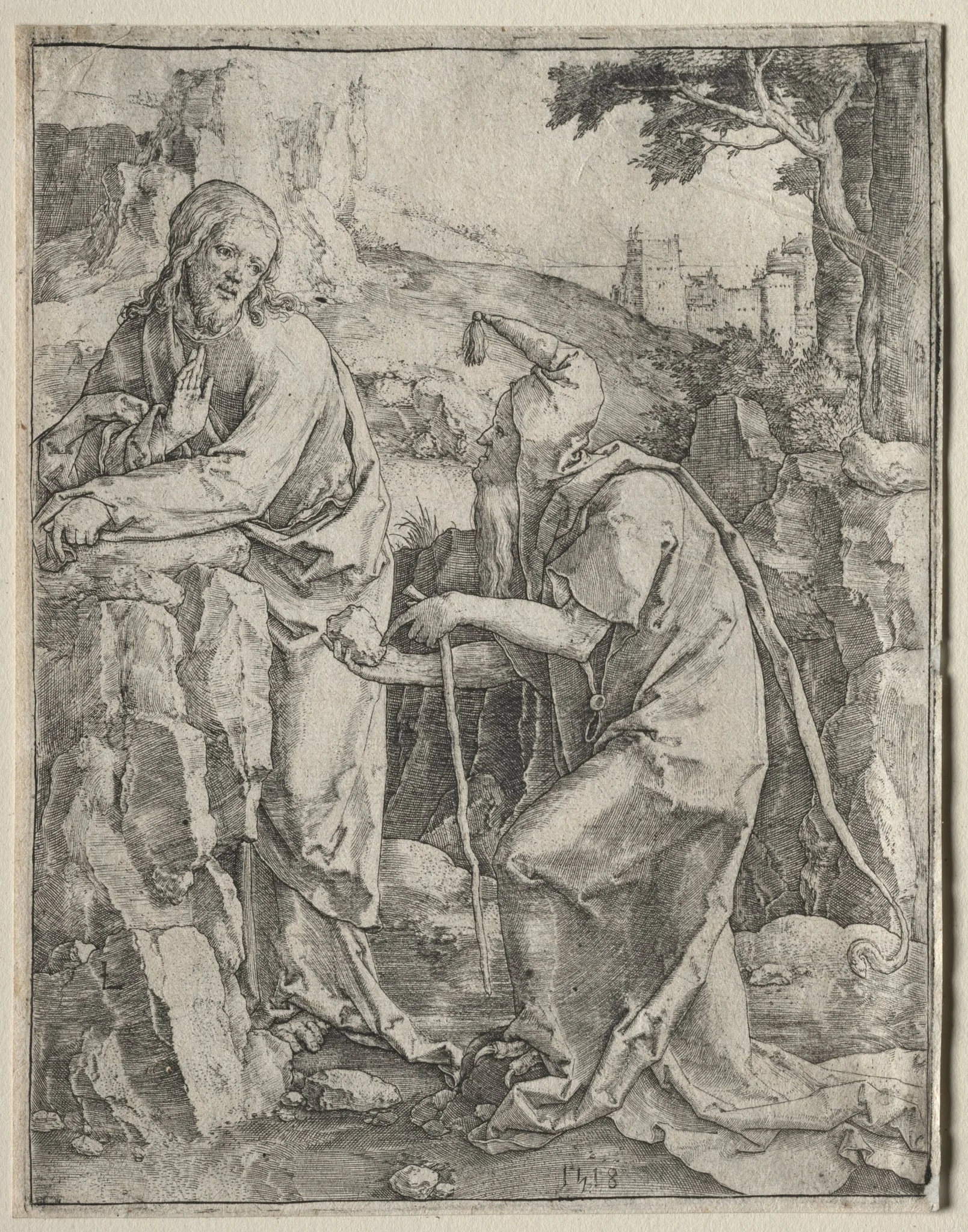 The Temptation of Christ, detail