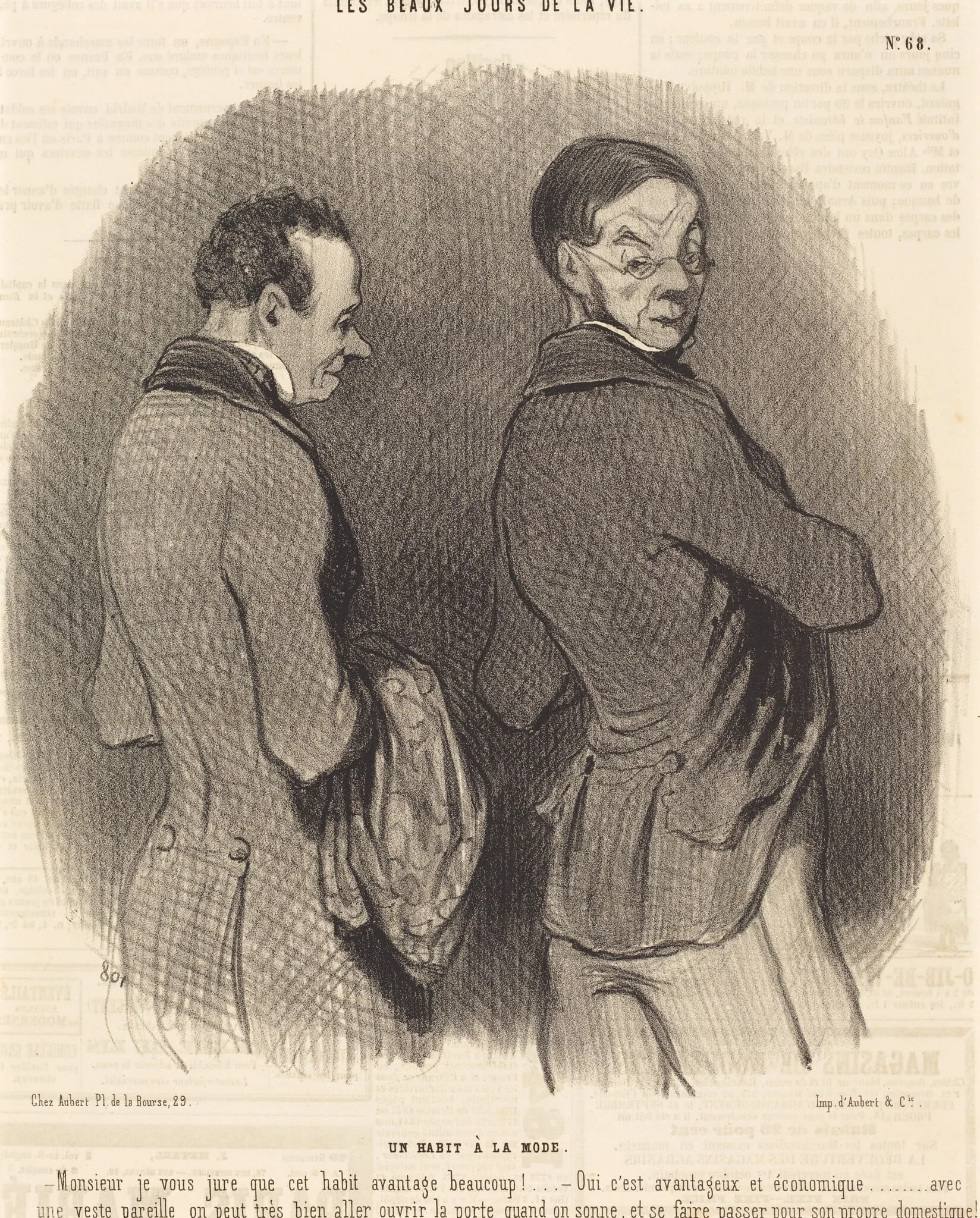 Un Habit a la mode, detail