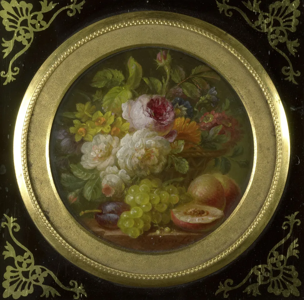 Still Life with Flowers and Fruit, by Willem van Leen, unspecified, 1798