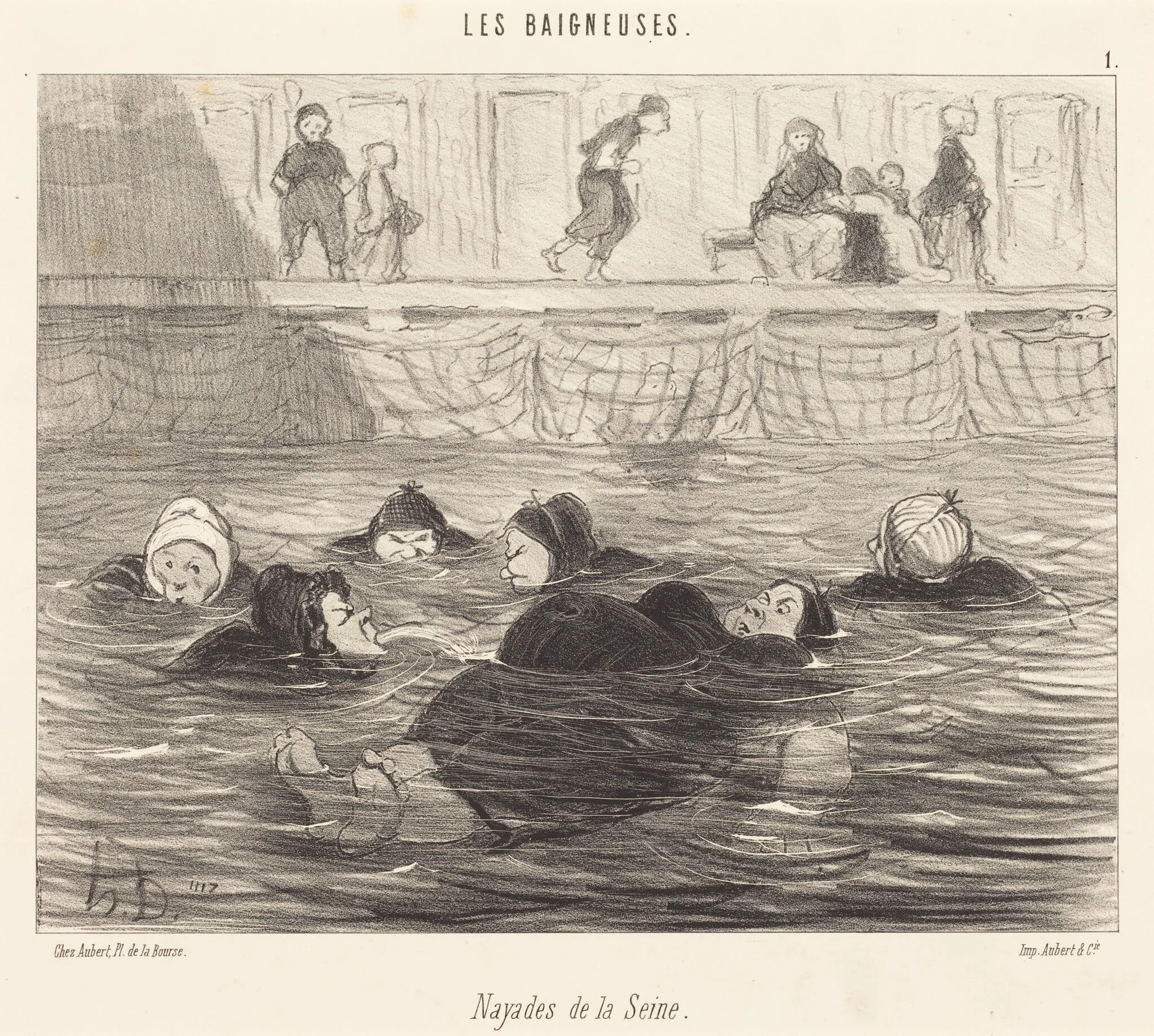 Nayades de la Seine (Sea Nymphs of the Seine), detail