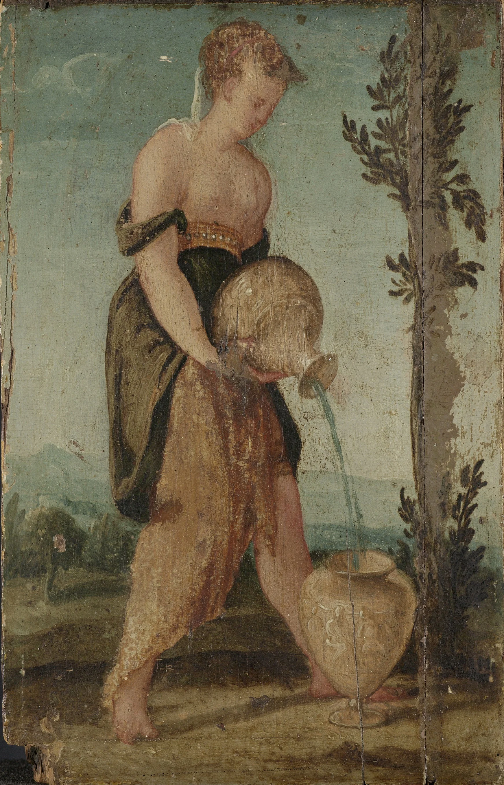 Woman with Water Jug, detail