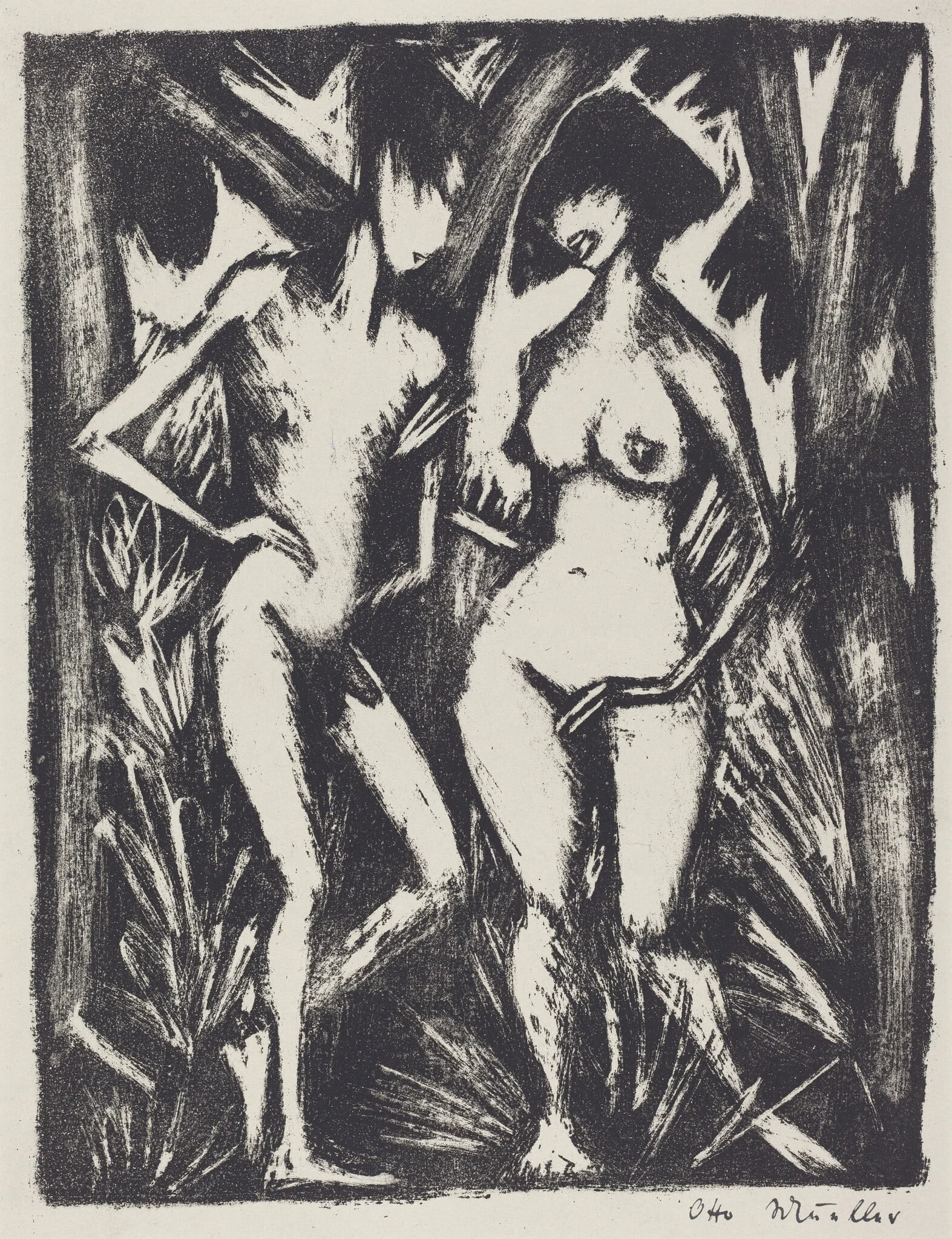 Adam and Eve (Adam und Eva), detail