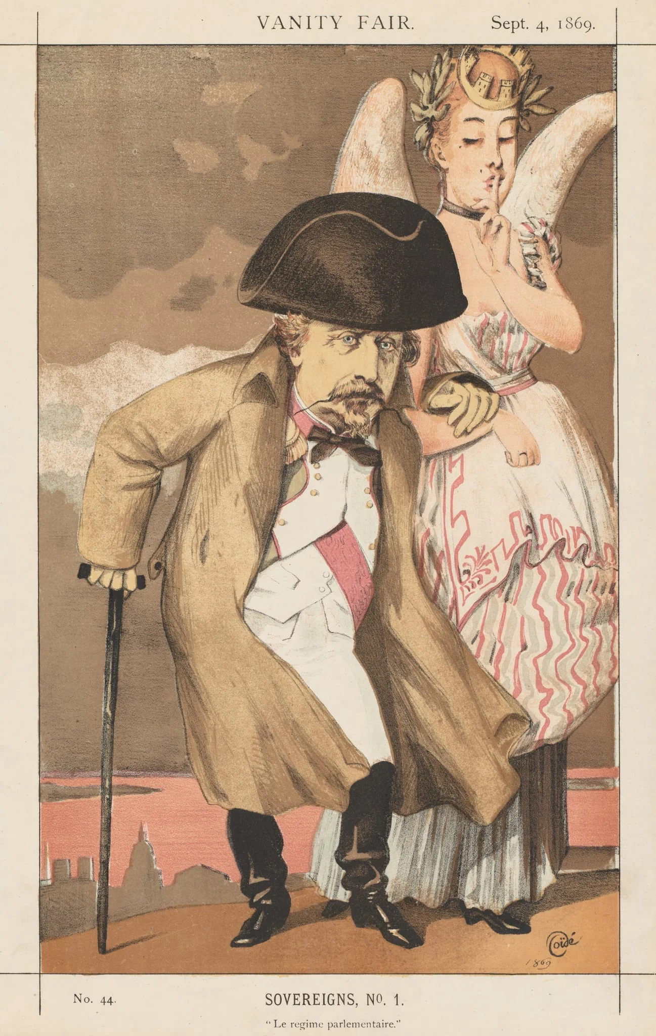 Vanity Fair: Sovereigns, No. 1 "Le regime parlementaire", detail