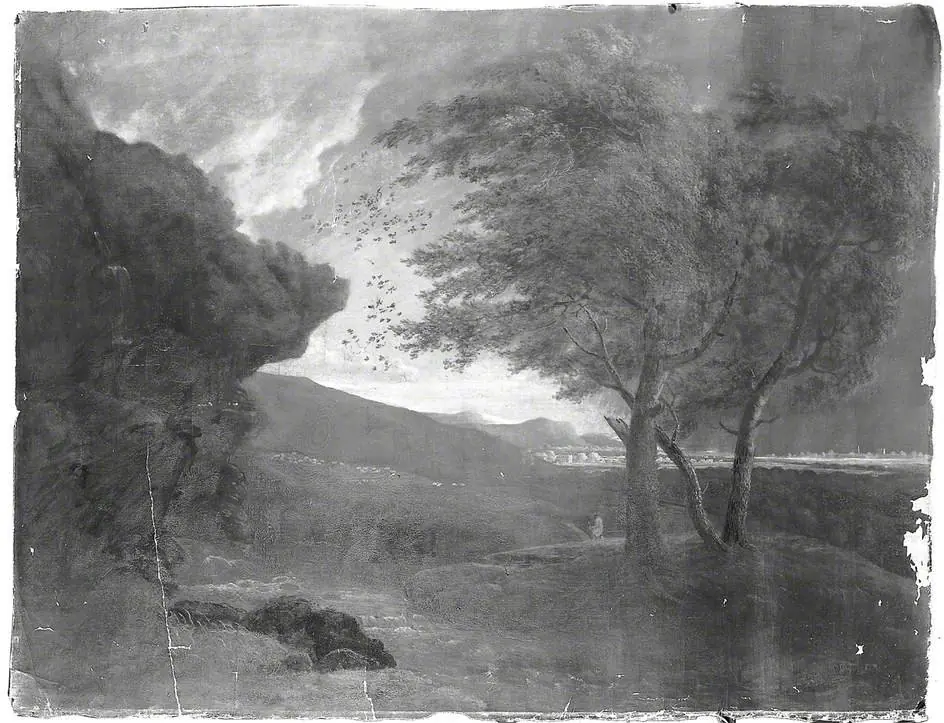 A Landscape: The Approach of a Shower, by 1st Baronet Sir William Elford