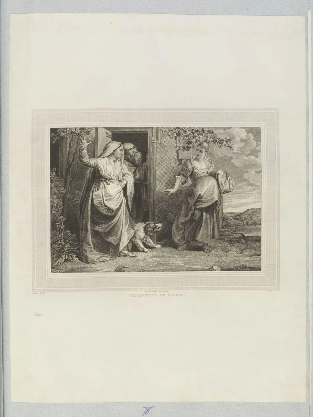 Departure of Hagar, by John Charles Bromley, 1850
