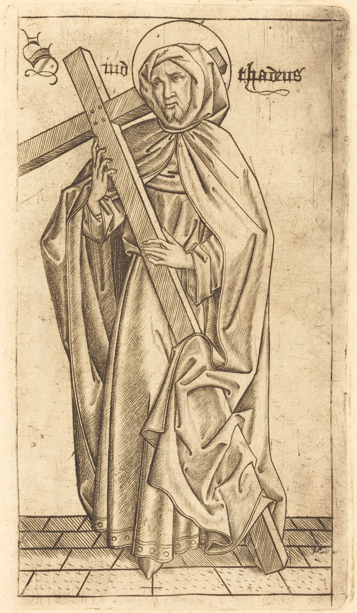 Saint Judas Thaddeus (?) or Saint Simon (?), detail
