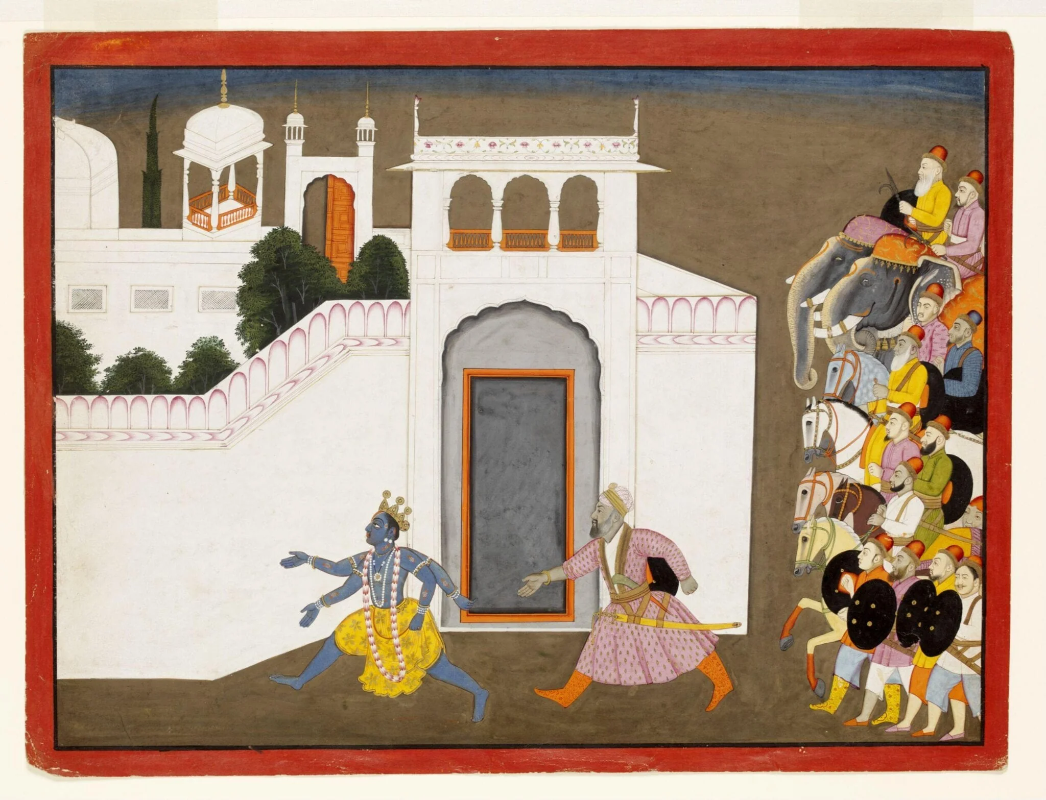 Kaljaman and Krishna, detail