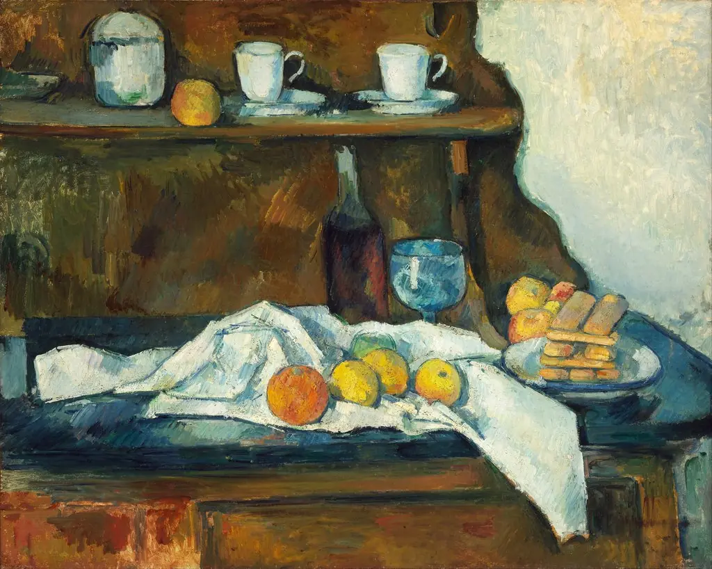 The Buffet, by Paul Cezanne, oil, 1889