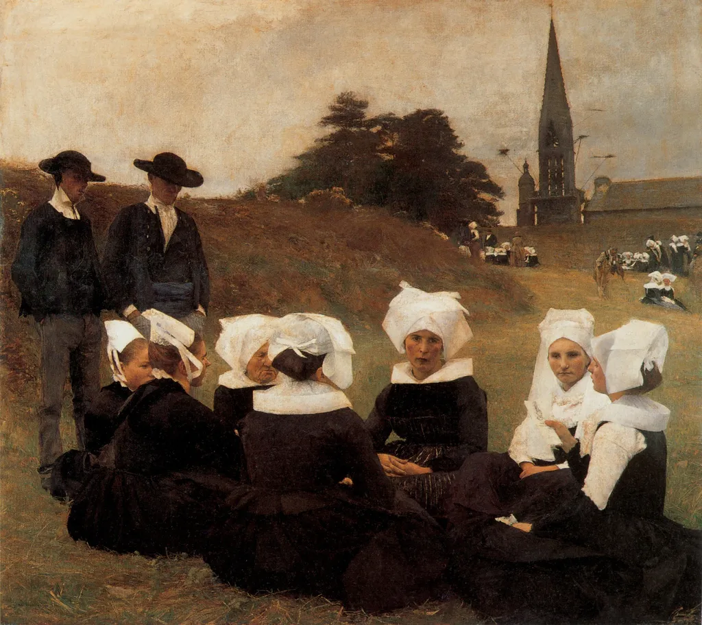 Les Bretonnes au Pardon, by Pascal Dagnan-Bouveret, oil, 1894