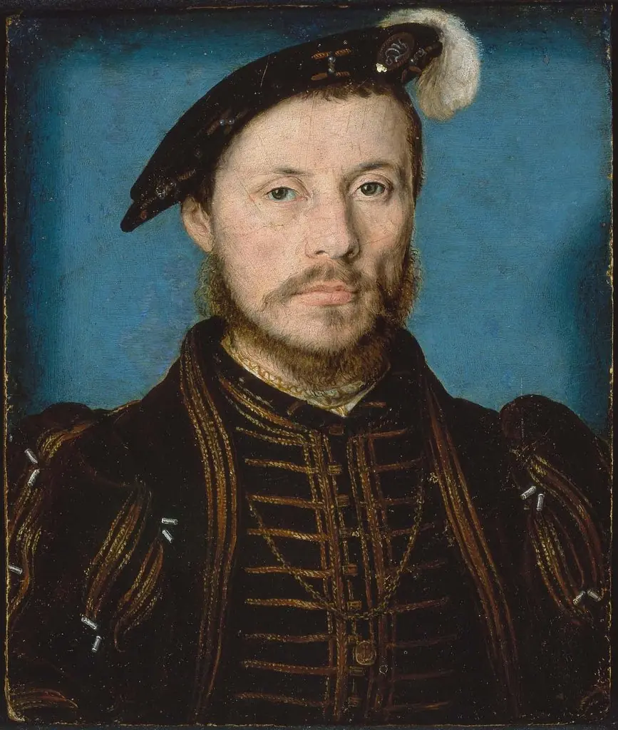 Portrait of a Man, identified as Anne de Montmorency (1493 - 1567), by Corneille de Lyon, oil, 1554