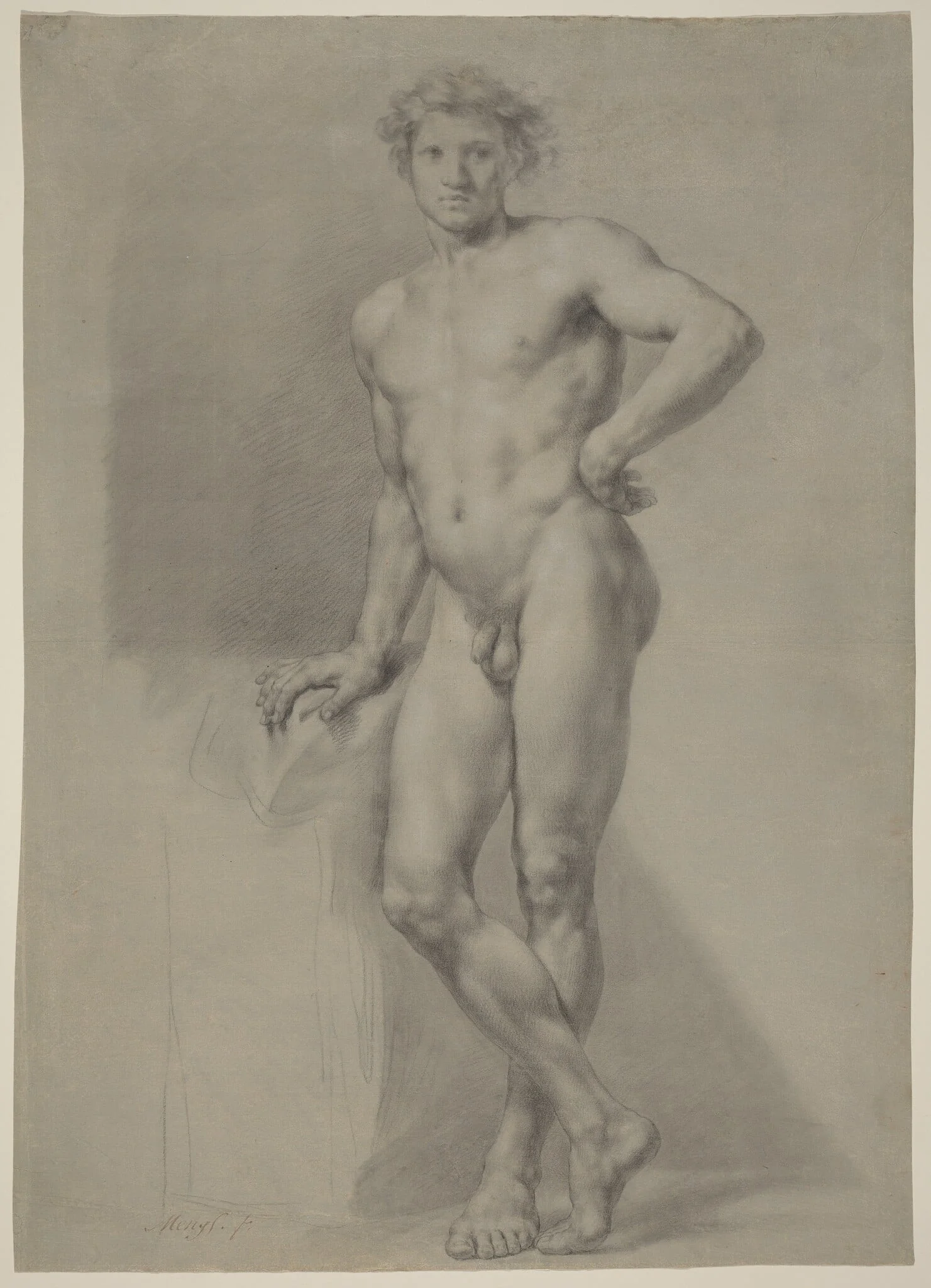Male Nude Study, detail