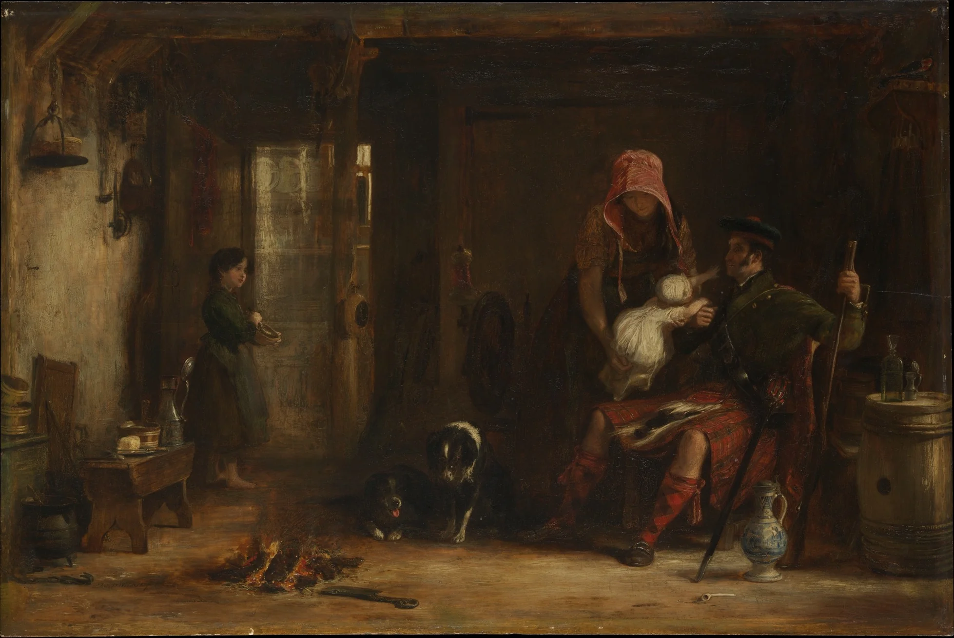 The Highland Family, detail