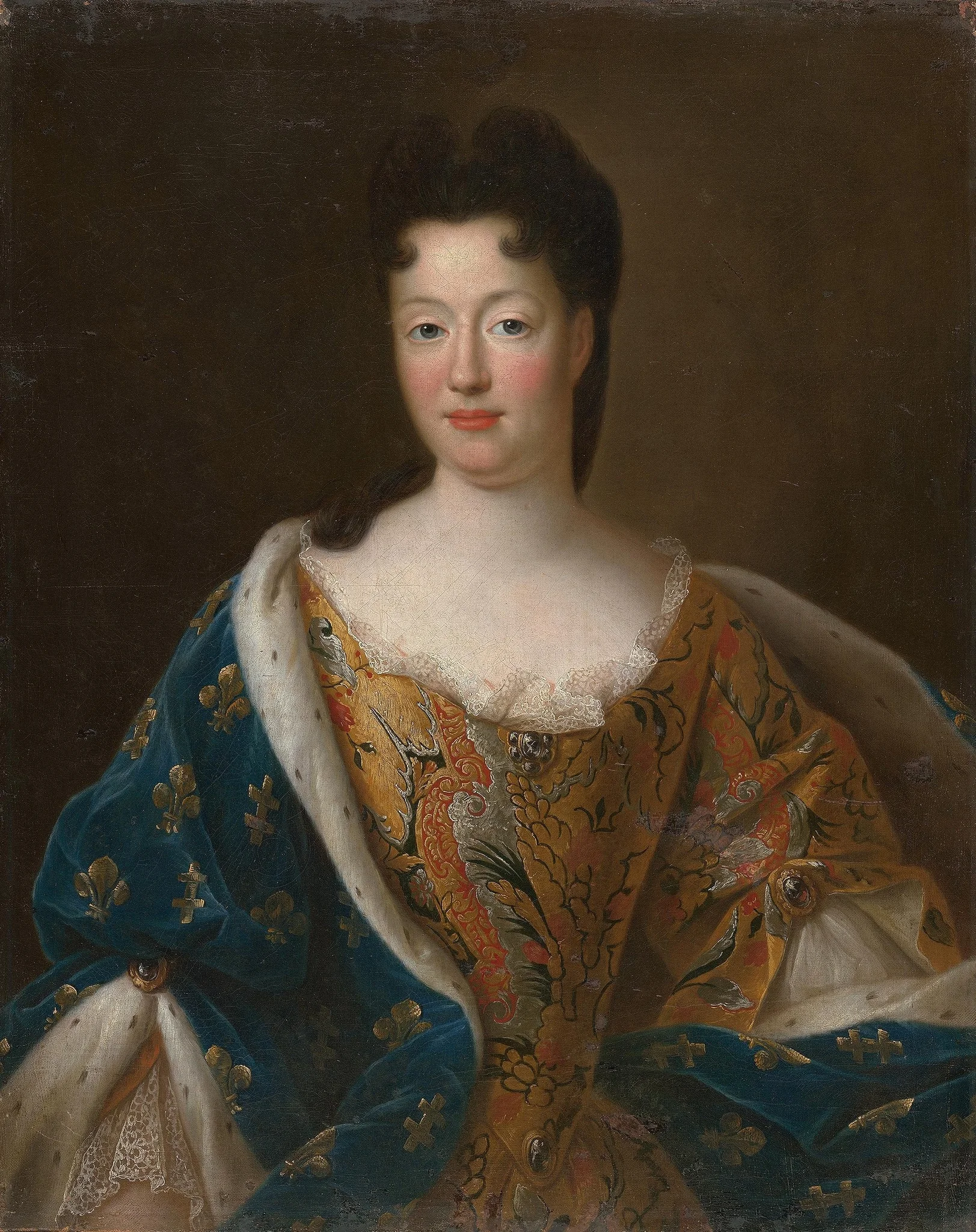 Portrait of Élisabeth Charlotte d'Orléans, detail