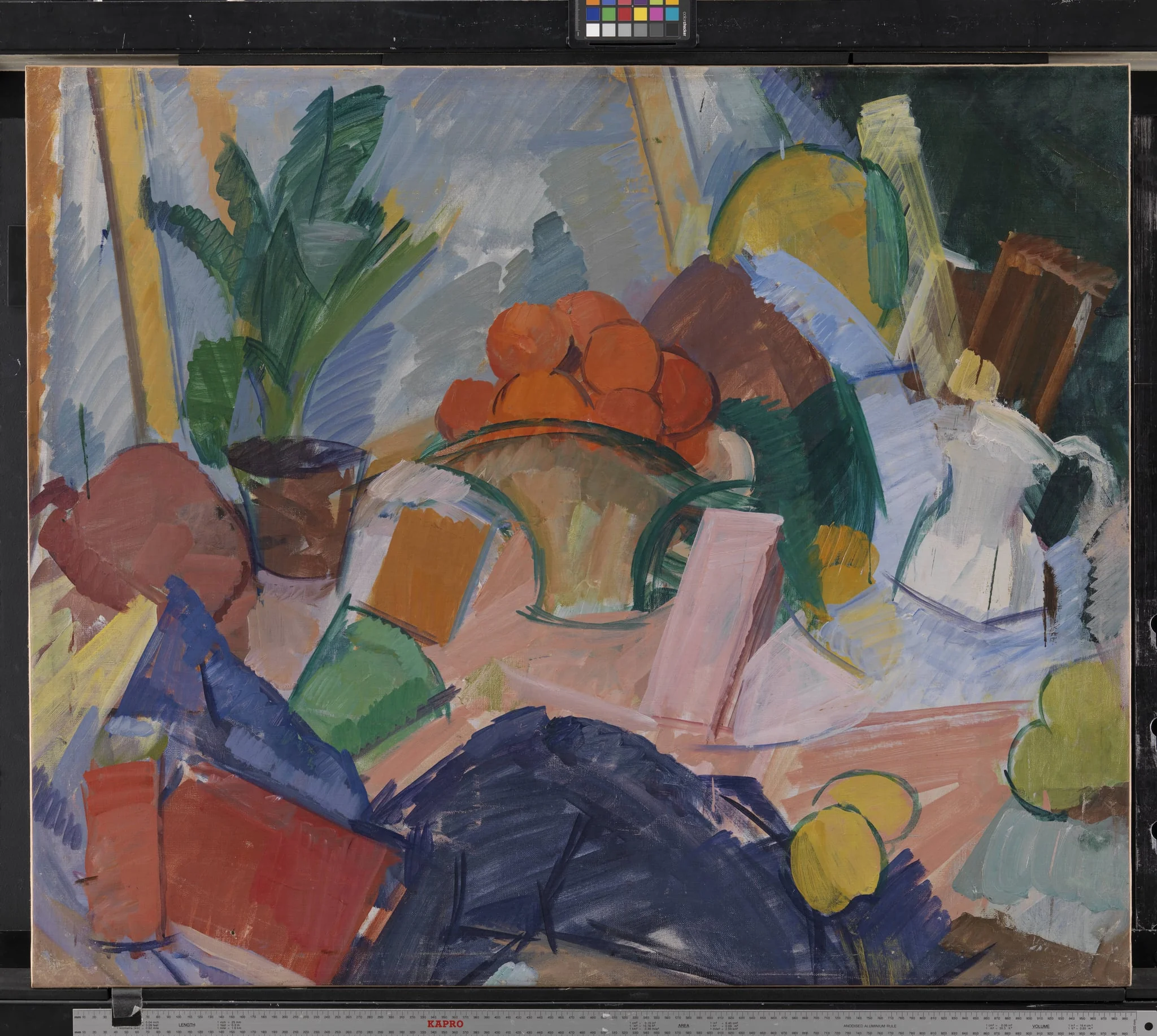 Still Life with Oranges in a Basket, detail
