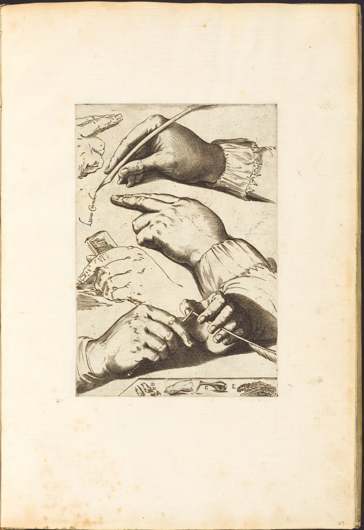 Print from Drawing Book, detail