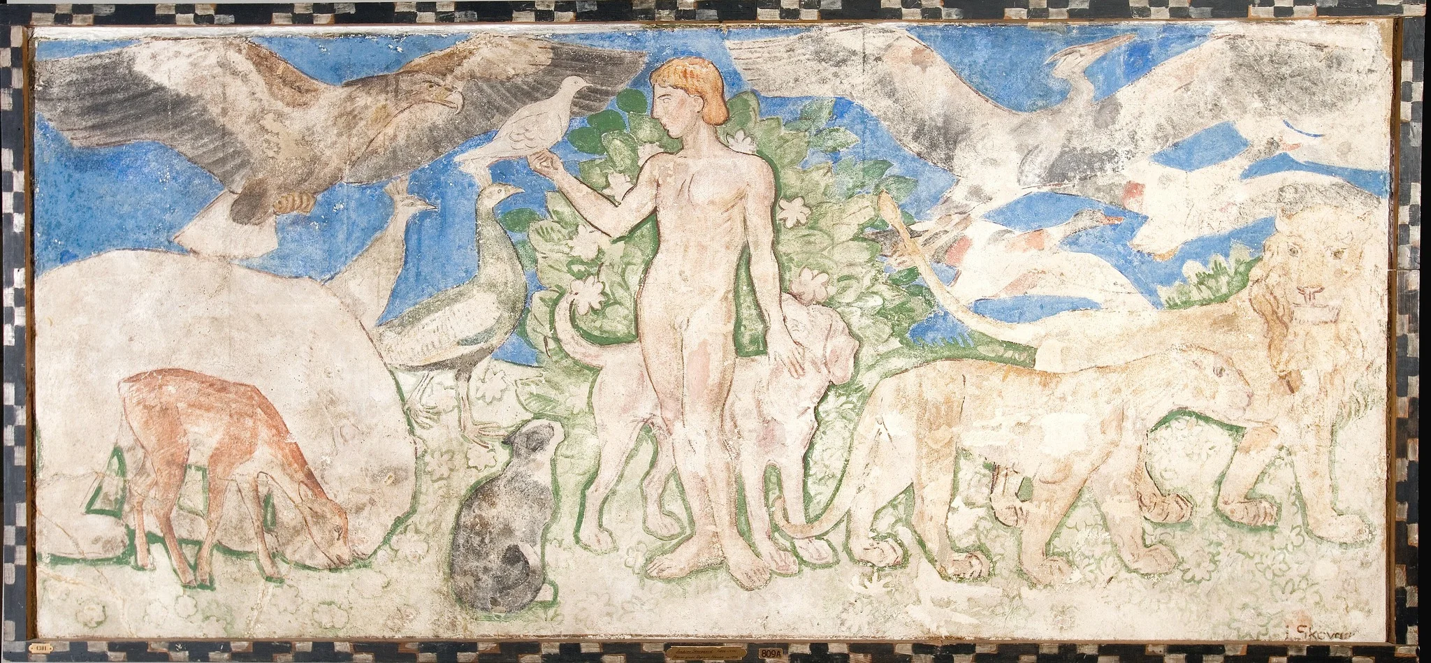 Adam Naming the Animals, detail