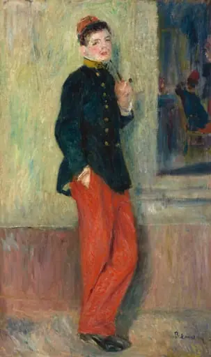 The Young Soldier, by Auguste Renoir, oil, 1880