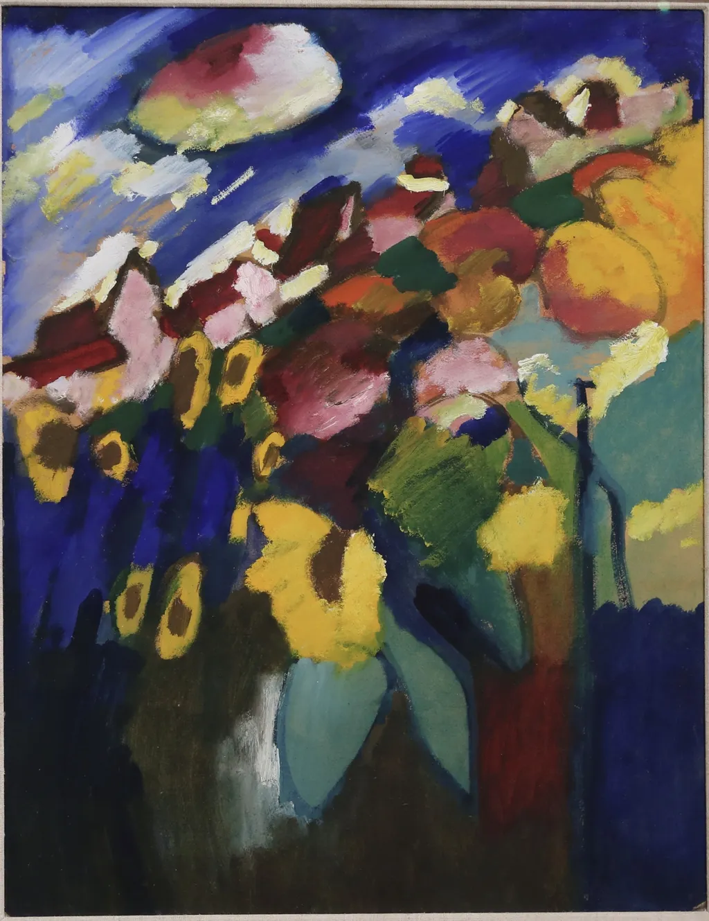 Murnau – The Garden II, by Wassily Kandinsky, oil, 1910