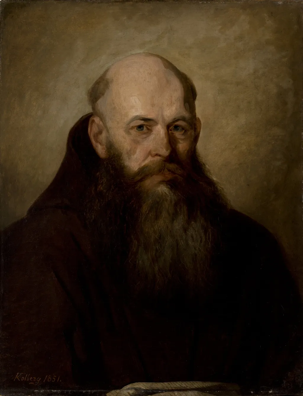Portrait of Bishop Benjamin Szymański, by Antoni Kolberg, oil, 1851