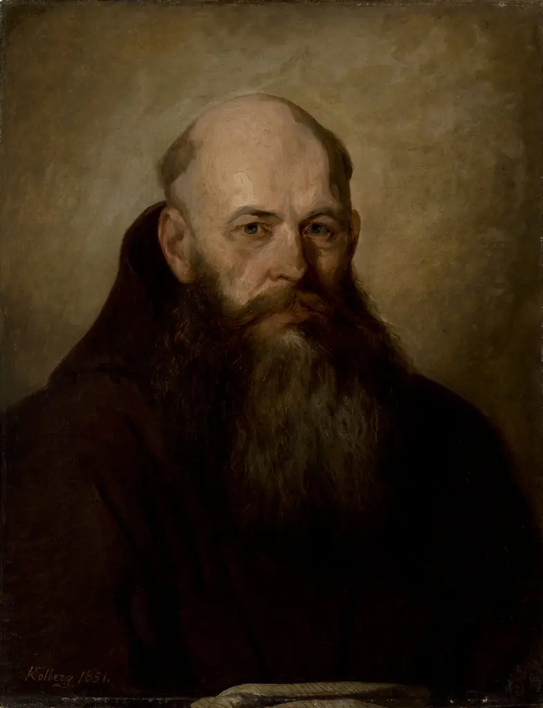 Portrait of Bishop Benjamin Szymański, by Antoni Kolberg, oil, 1851