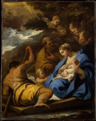 The Flight into Egypt, by Luca Giordano, oil, 1698