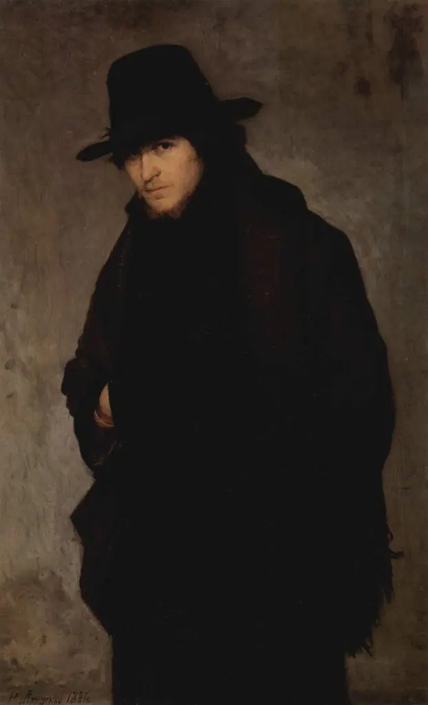 The Student, by Nikolai Yaroshenko, oil, 1891