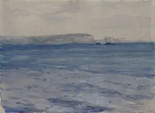 The Blue Waters of Plymouth, by Charles Conder, watercolor, 1905
