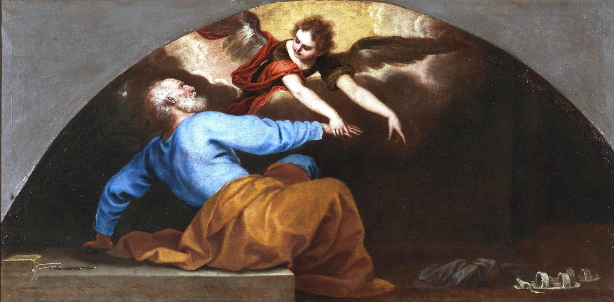Saint Peter liberated by an Angel, detail