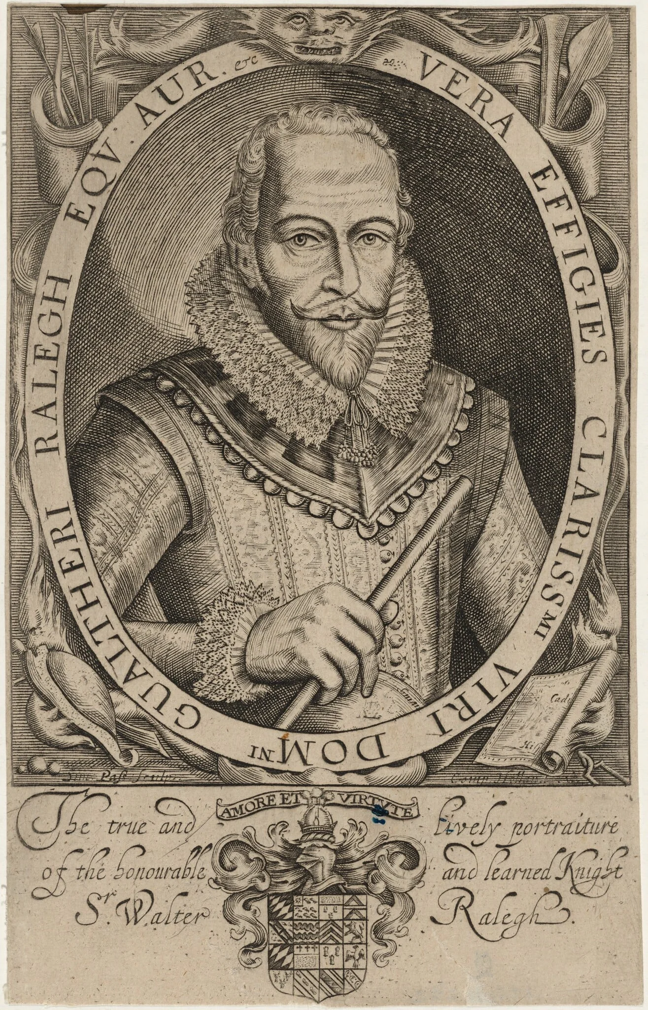 Sir Walter Raleigh, detail