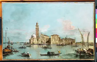The Island of San Michele, Venice, by Francesco Guardi, oil, 1774