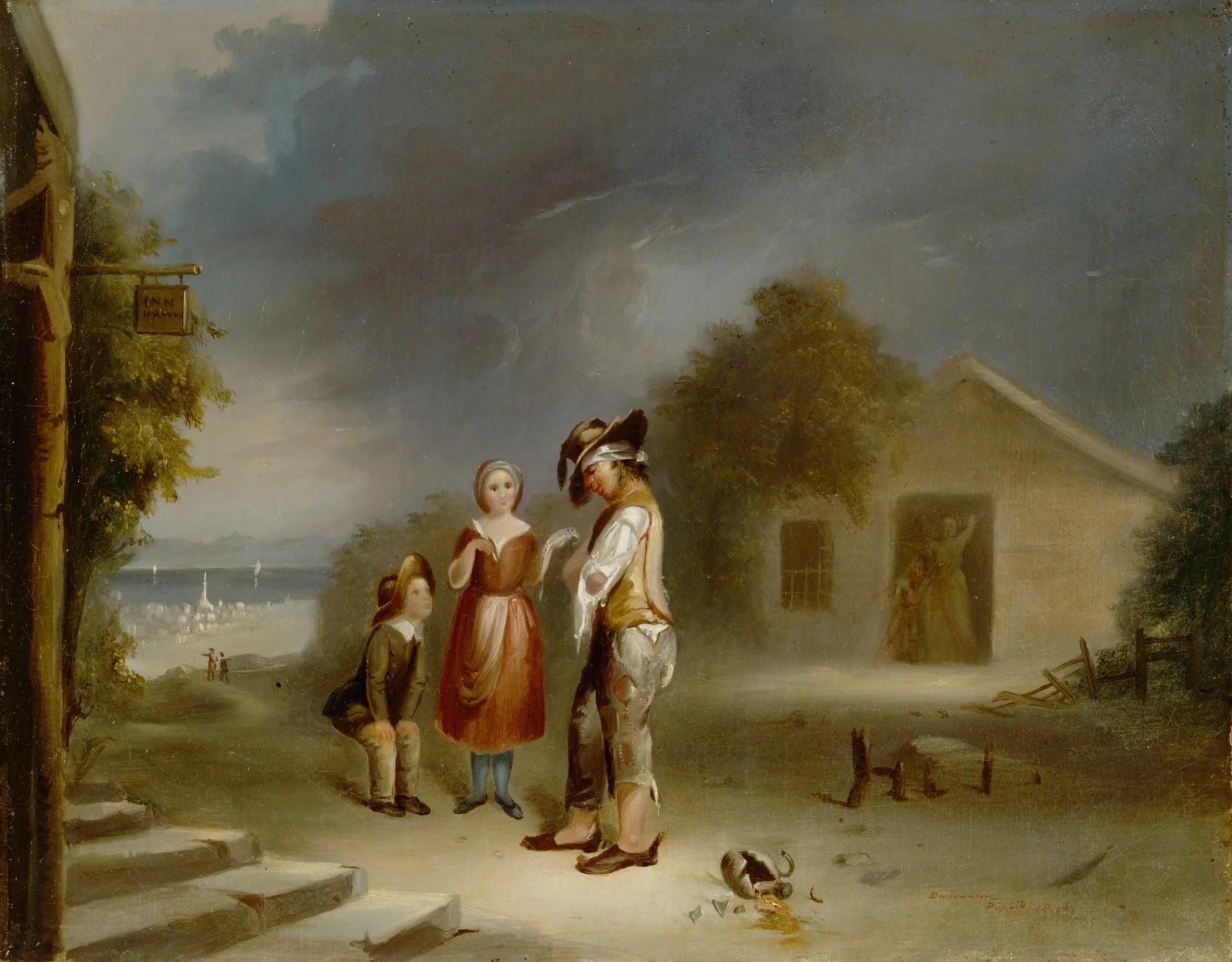 The Drunkard's Plight, detail