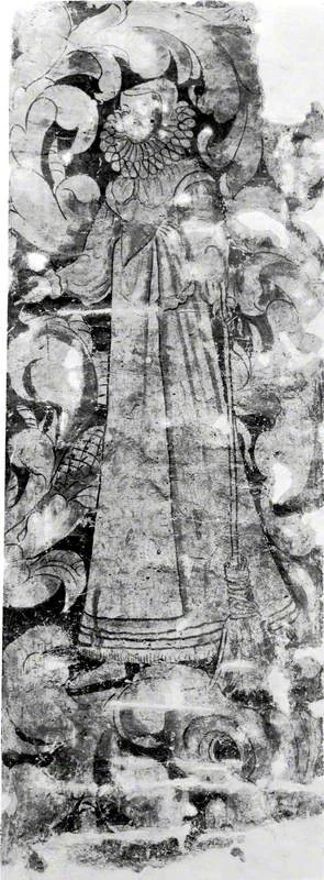 Woman with a Broom (from Stodmarsh Court, Kent), detail