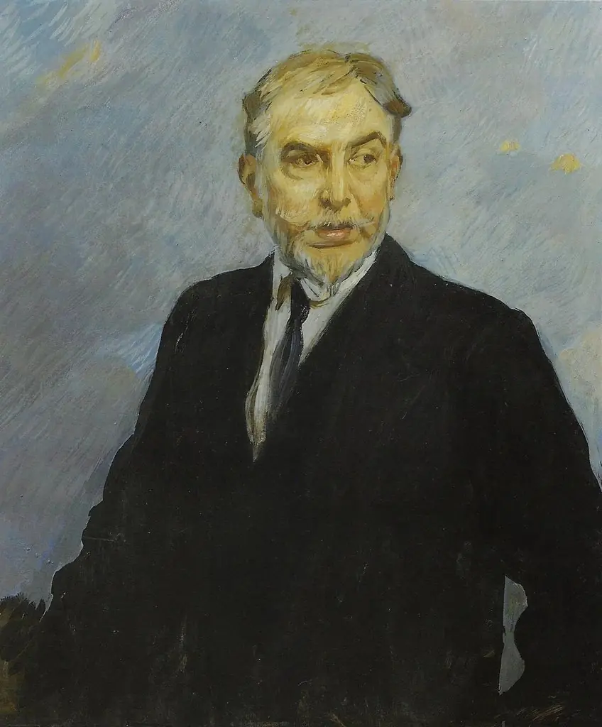 Self-portrait (1919), by Ettore Tito, oil, 1919