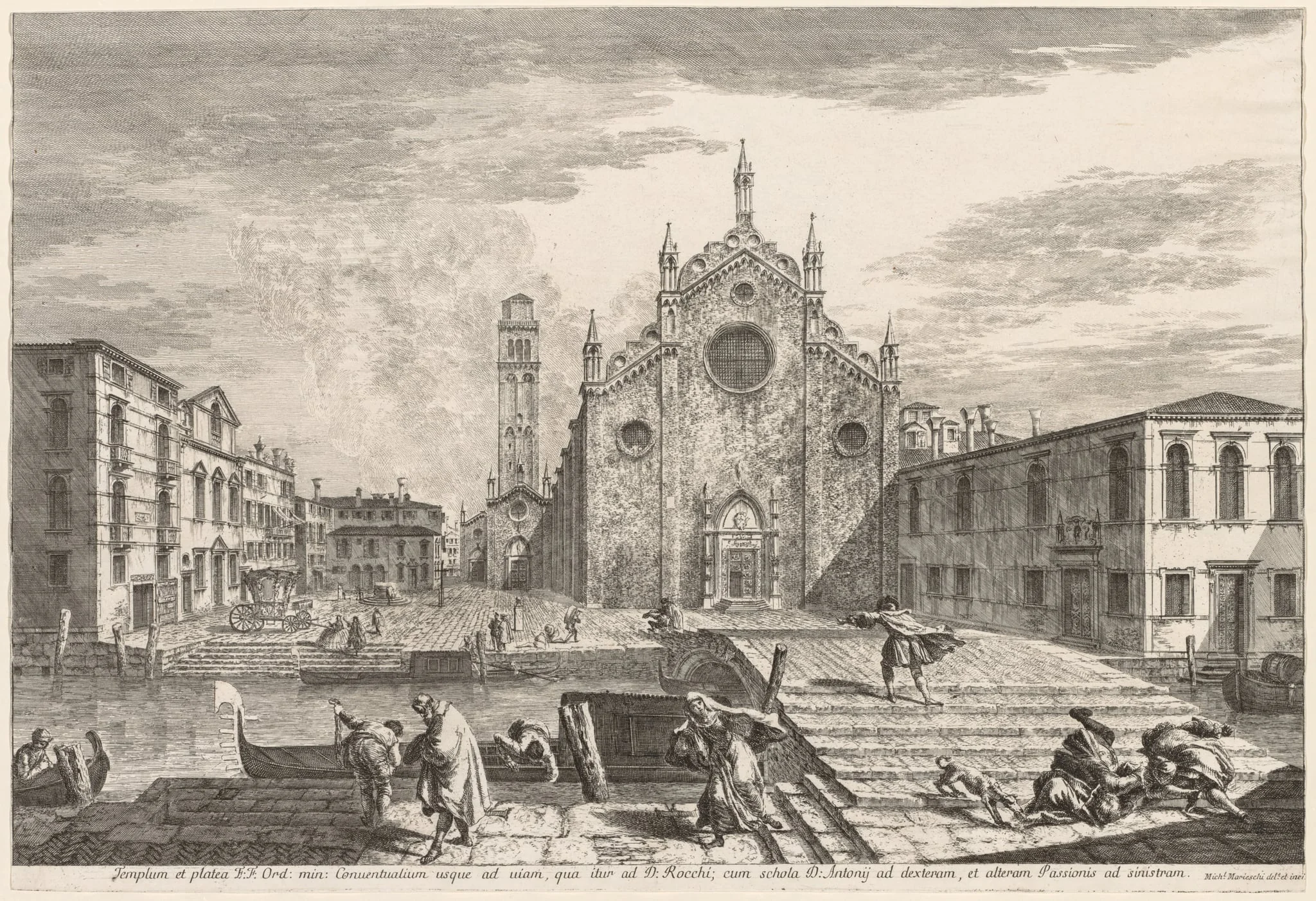 Views of Venice: Campo dei Frari, detail