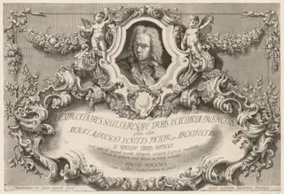Views of Venice:  Frontispiece - Title Page, by Michele Marieschi, 1741