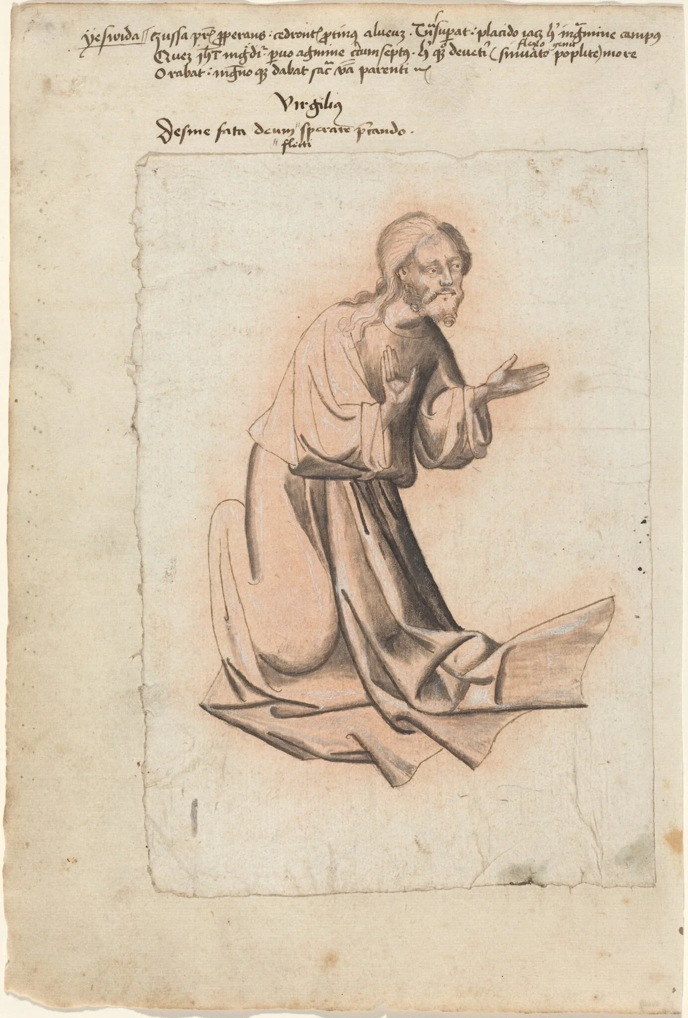 Christ Kneeling in Prayer, detail