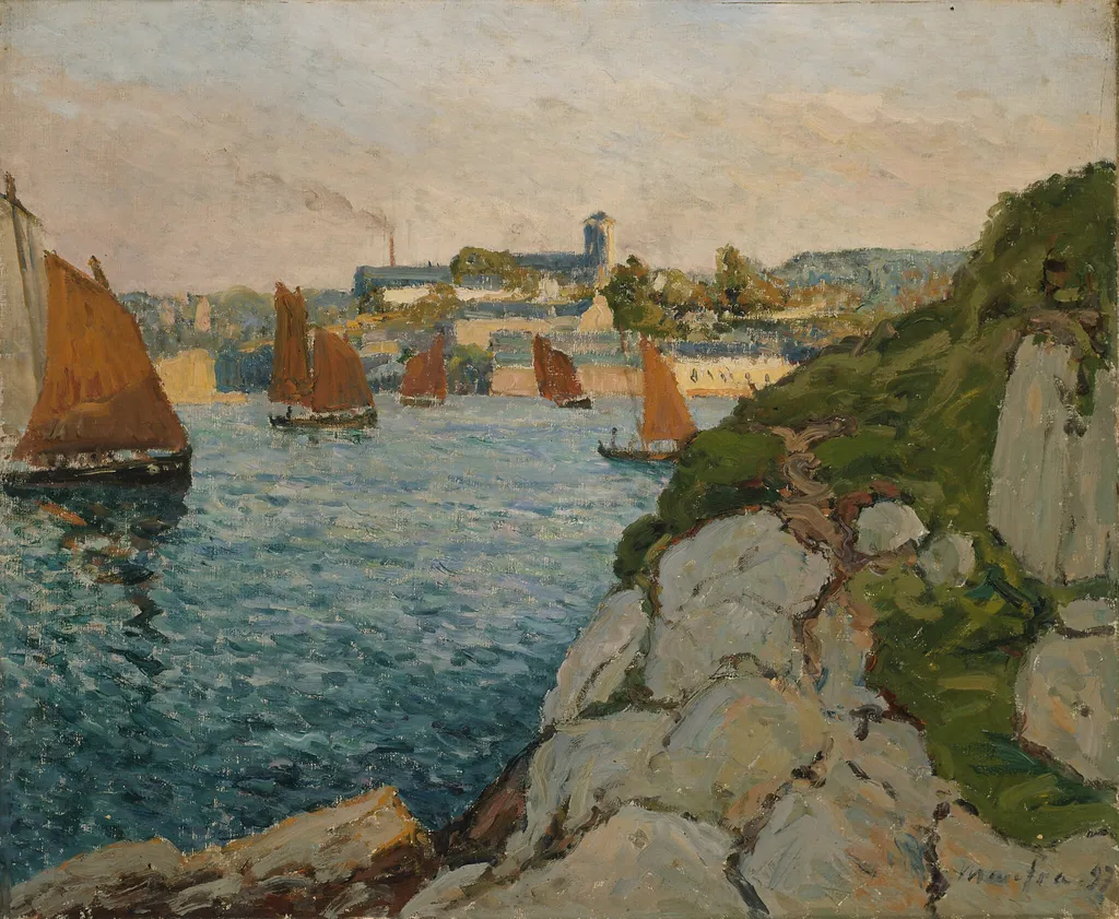 Douarnenez in Sunshine, by Maxime Maufra, oil, 1897