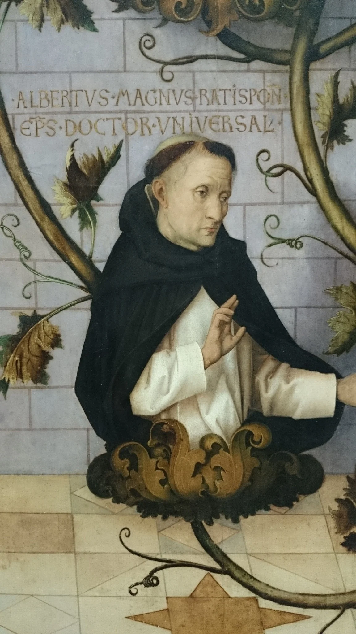 Frankfurt Dominican Altarpiece: Lineage of the Dominican Order (lower part), detail