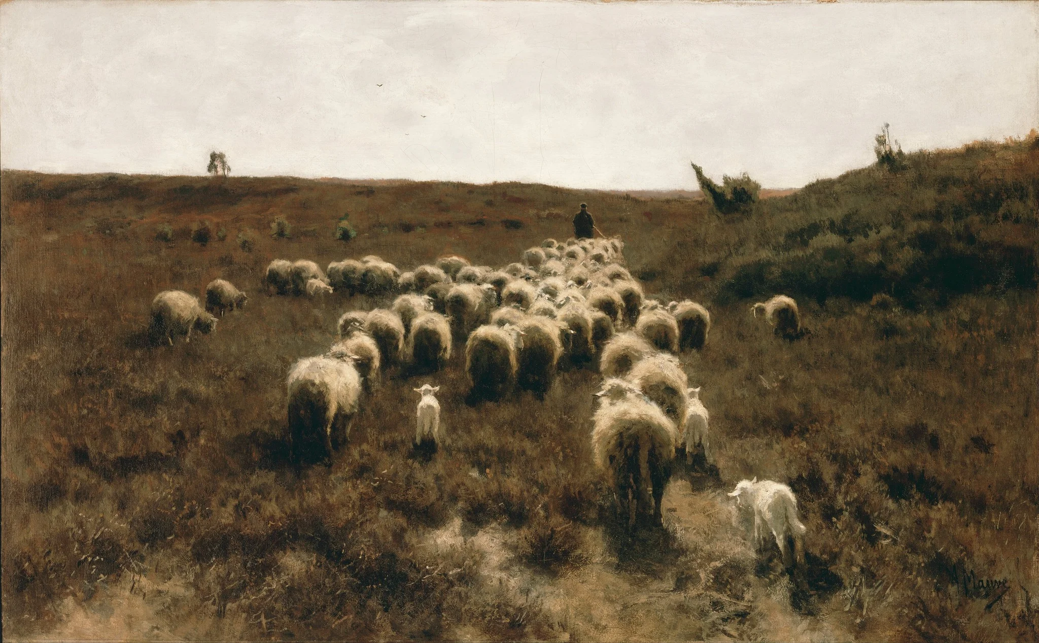 The Return of the Flock, Laren, detail