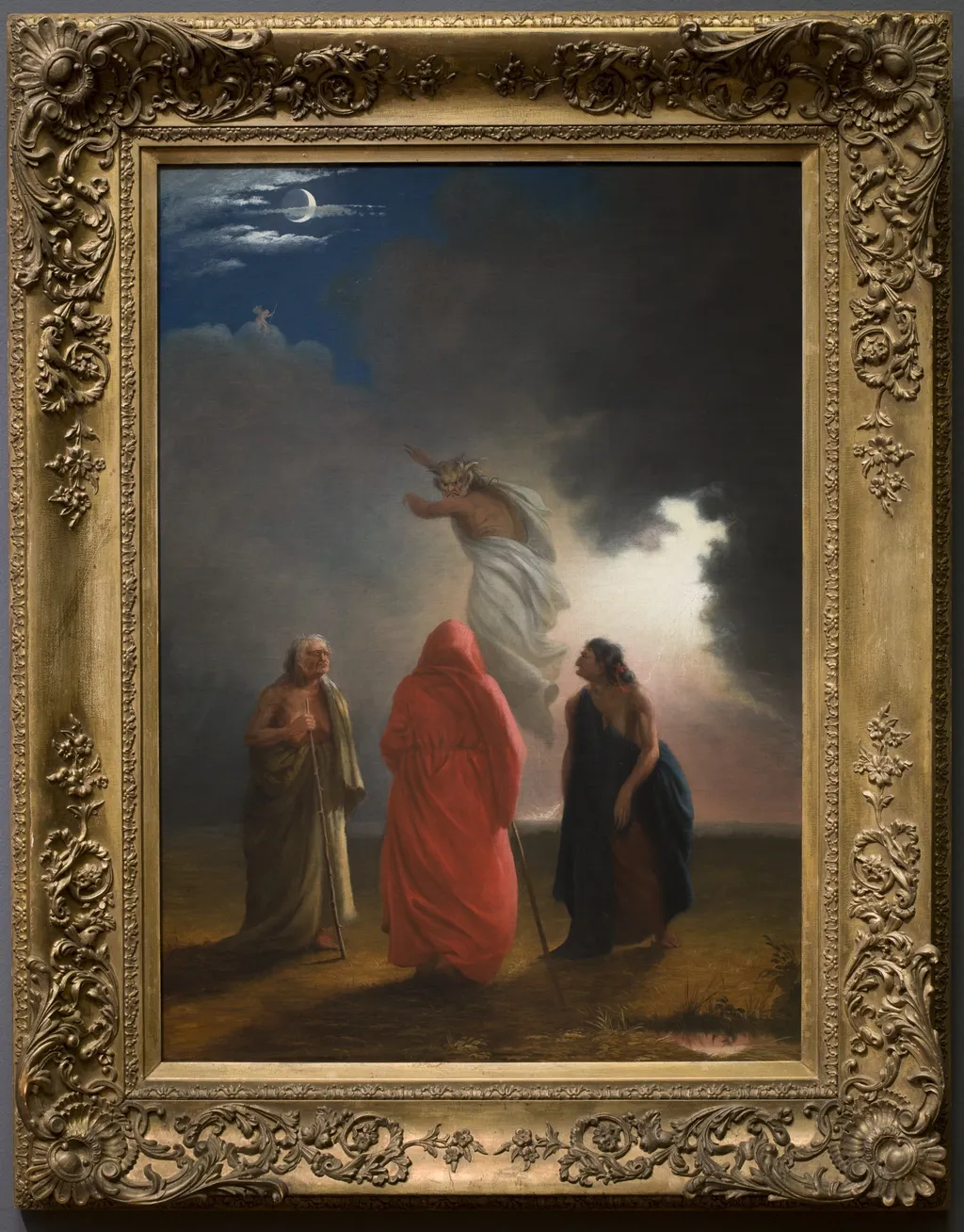 Scene from Macbeth, by William Rimer, oil, 1850