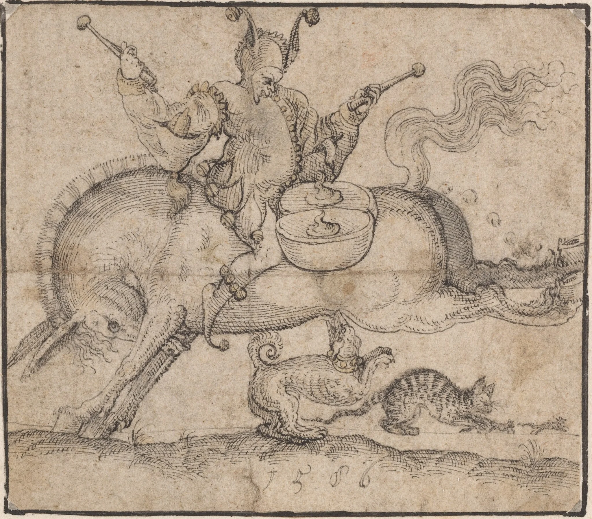 The Jester, detail