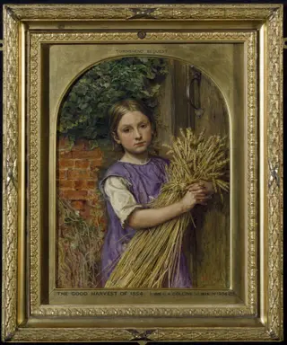 The Good Harvest of 1854, by Charles Allston Collins, oil, 1854