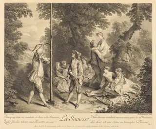 La jeunesse, by Nicolas de Larmessin IV, ink, 1735