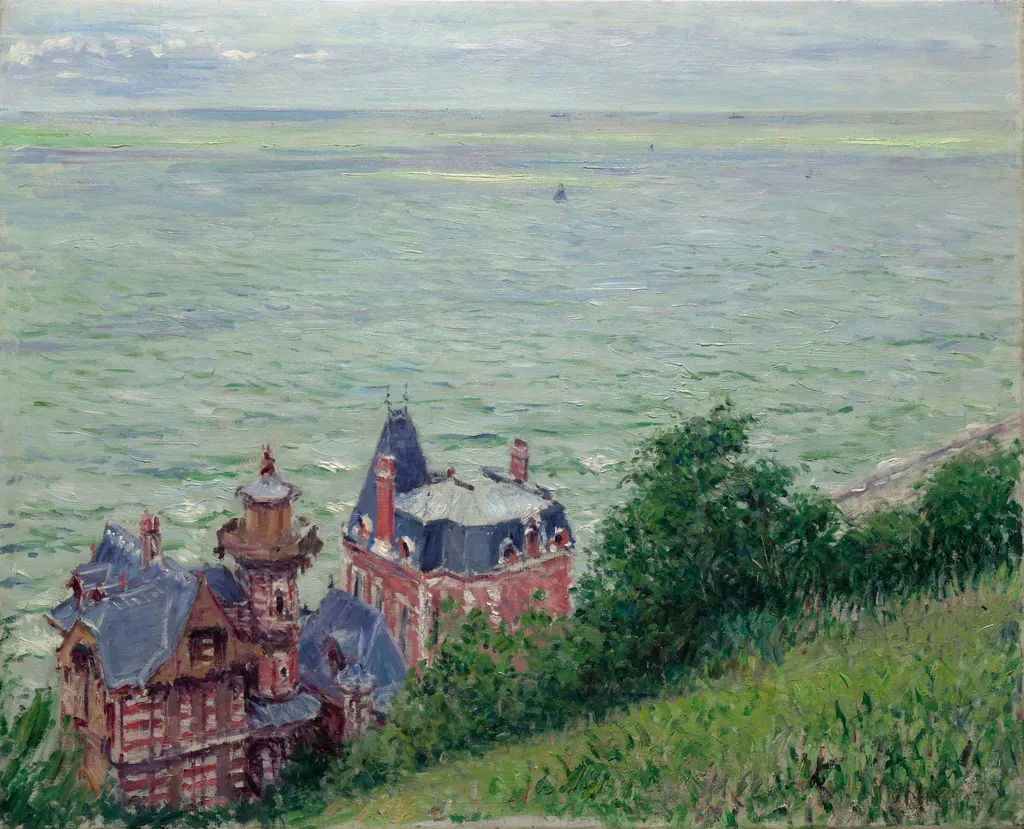 Villas at Trouville, by Gustave Caillebotte, oil, 1892