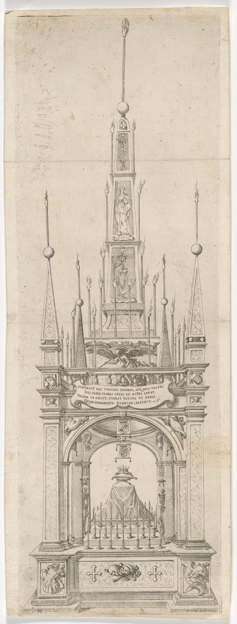 Catafalque for the Funeral of Giulio Thieni, Marquis of Scandiano, detail