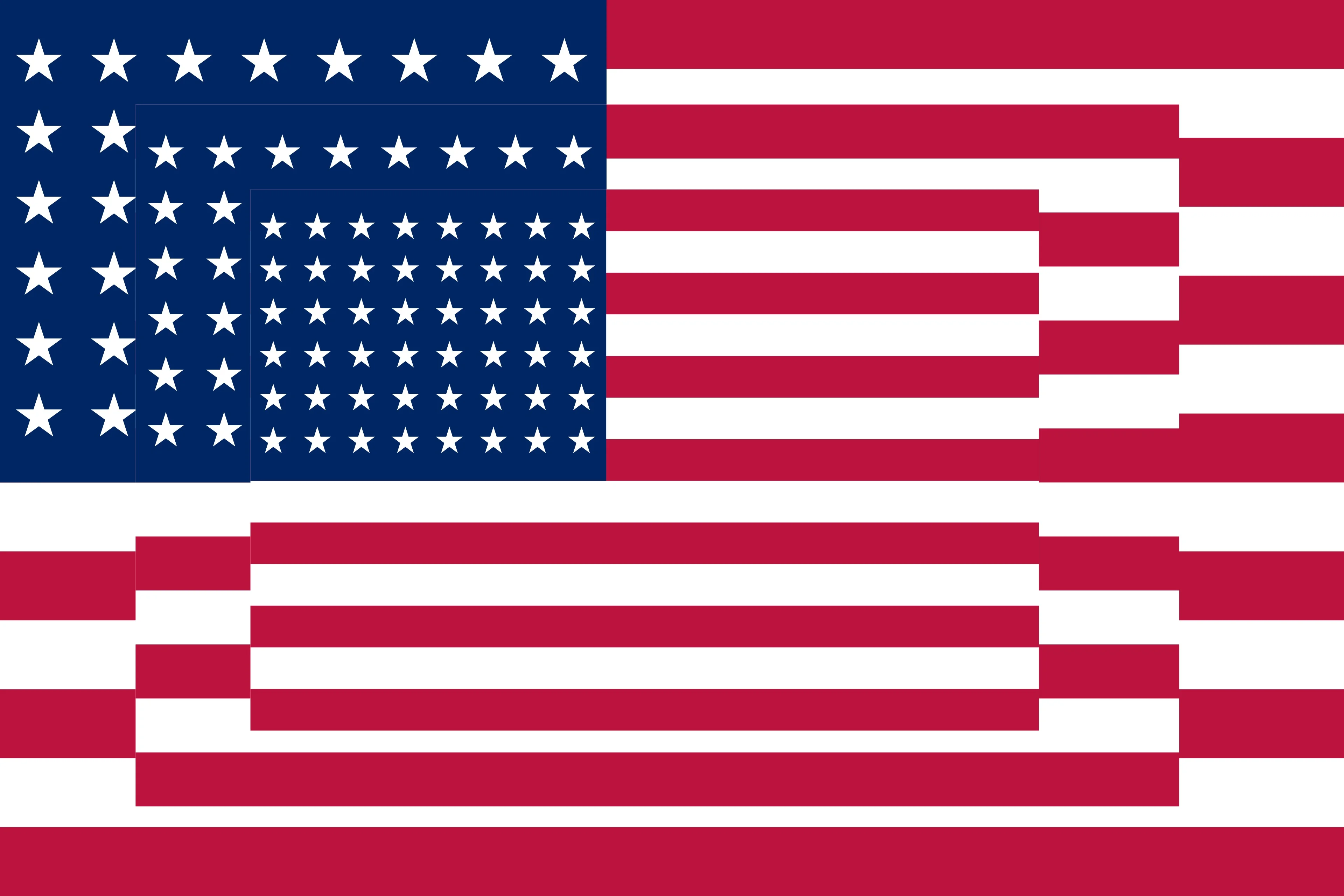 Three Flags, detail