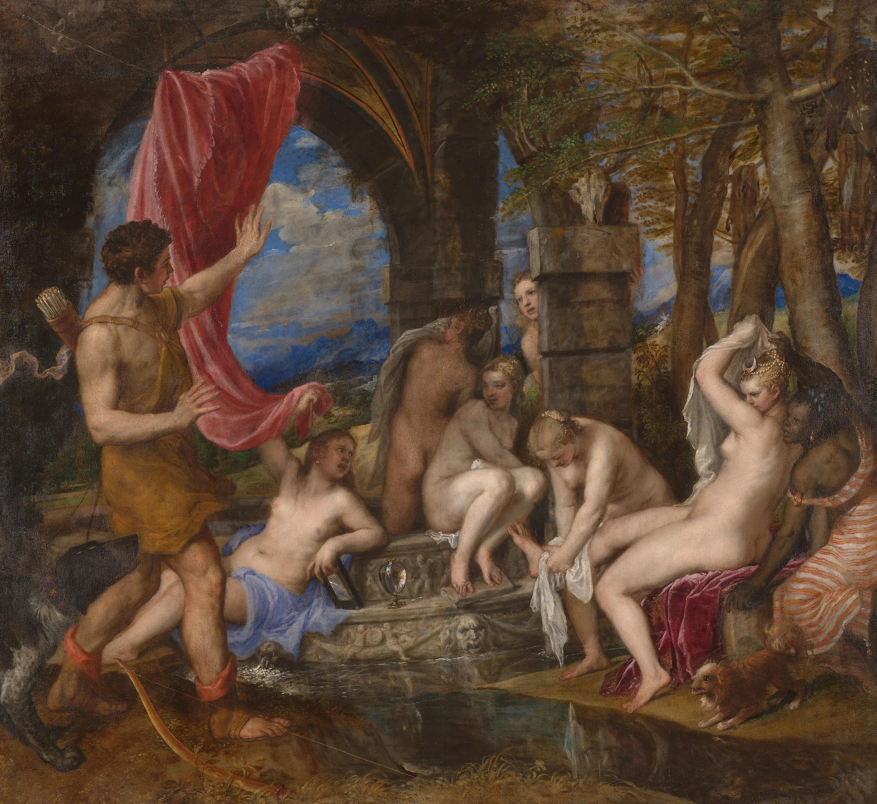 Diana and Actaeon, detail