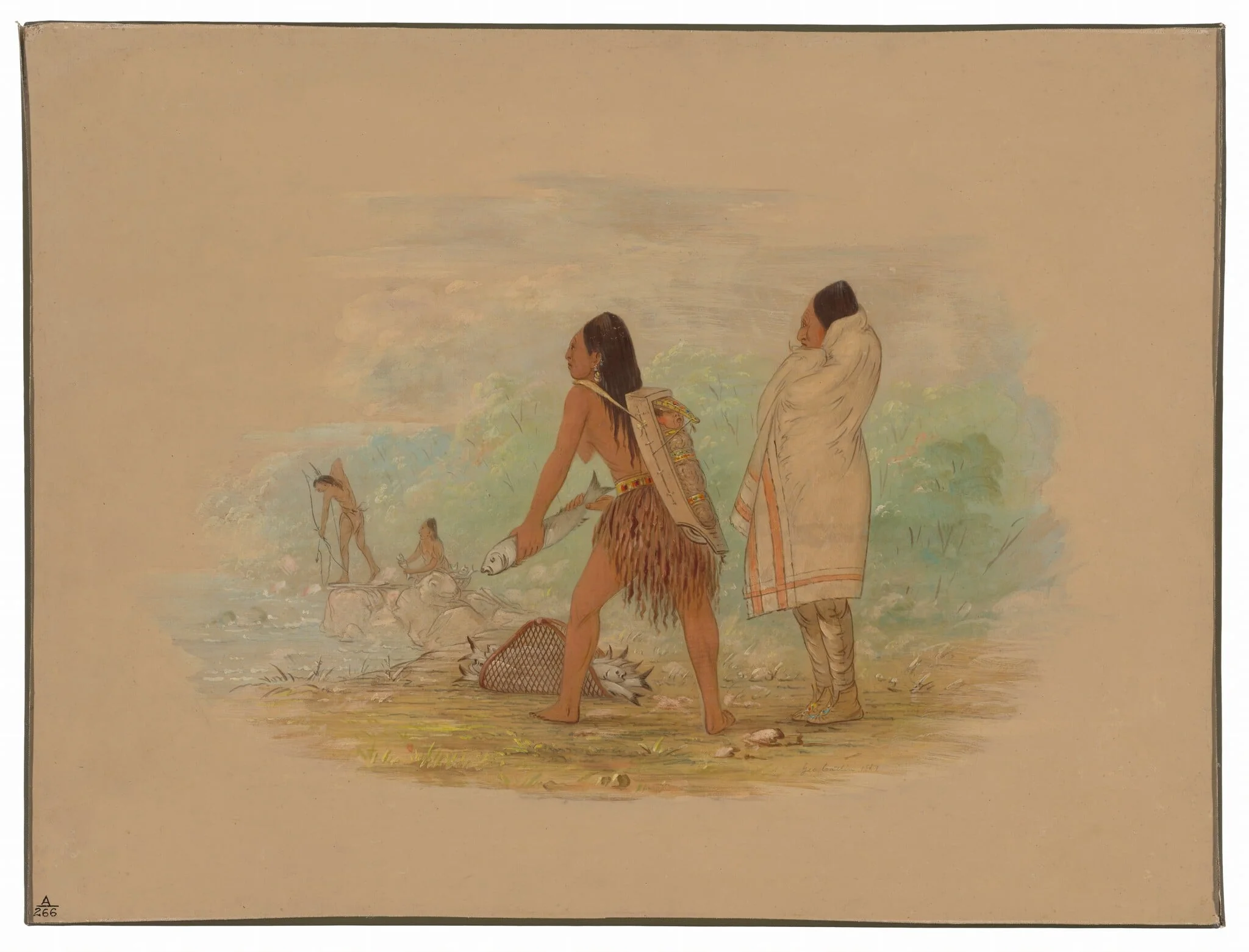 Flathead Indians, detail
